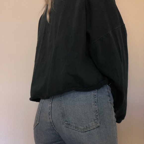 Polo Long Sleeve Crop Top VTG - Picture 4 of 5